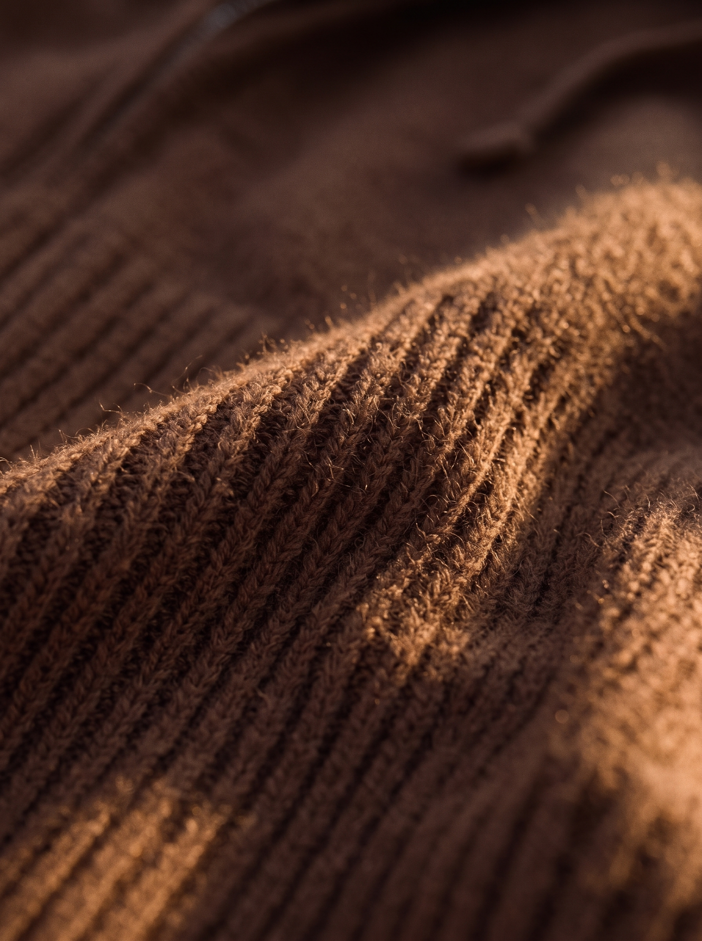 The Brushed Zip Set — brushed knit fabric detail