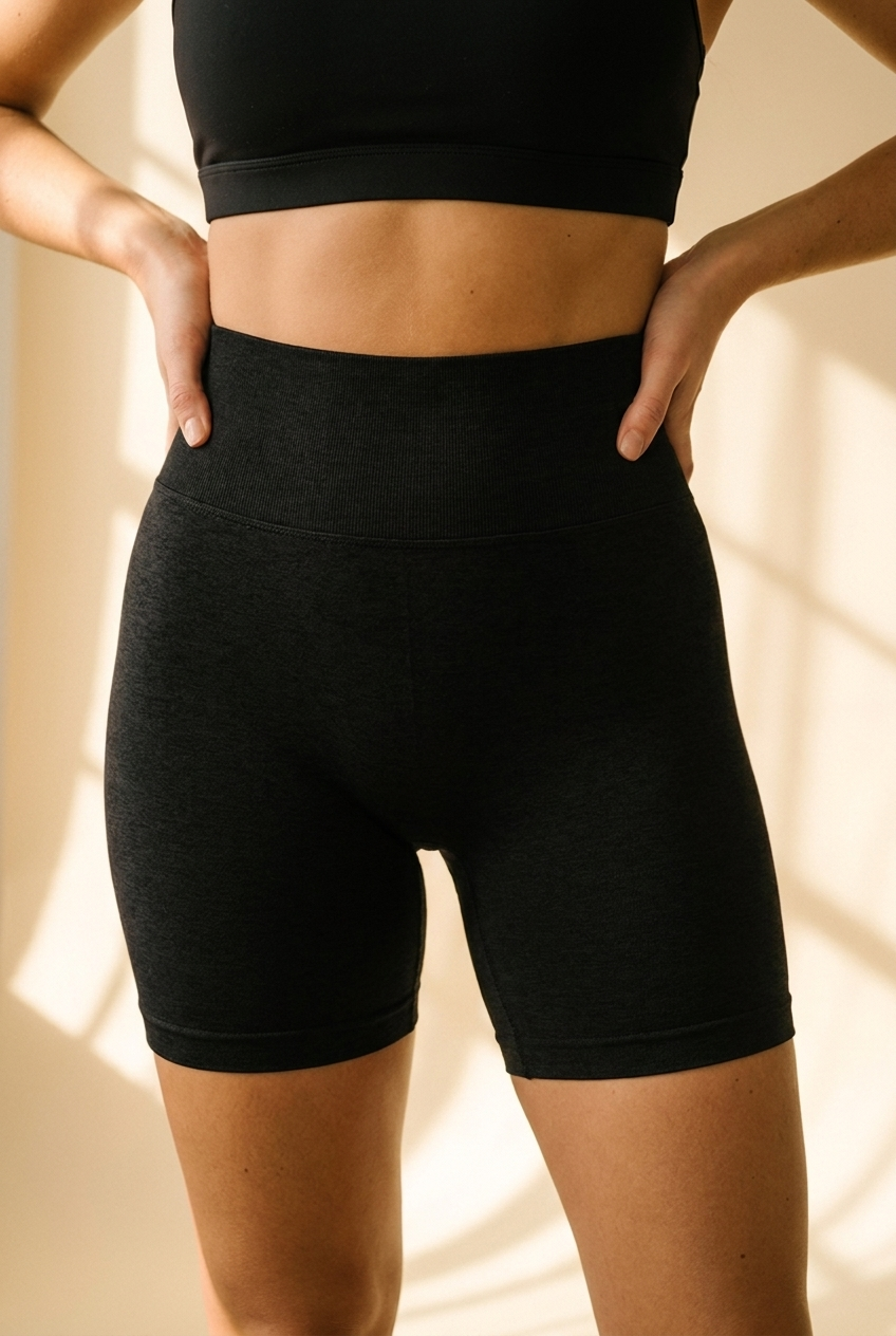 The Scrunch Short — Black