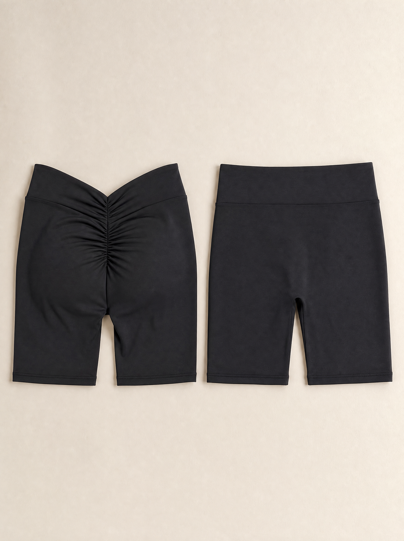Comparatif — ceinture dos en V du Short Halo face à une ceinture droite classique